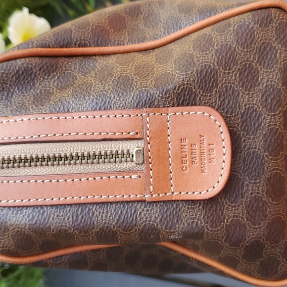 Celine Monogram Brown Leather Satchel - Picture 6 of 14